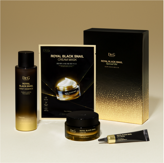 Dr.G Royal Black Snail Firming Set – Skin Elasticity & Hydration Boost (4 Items)